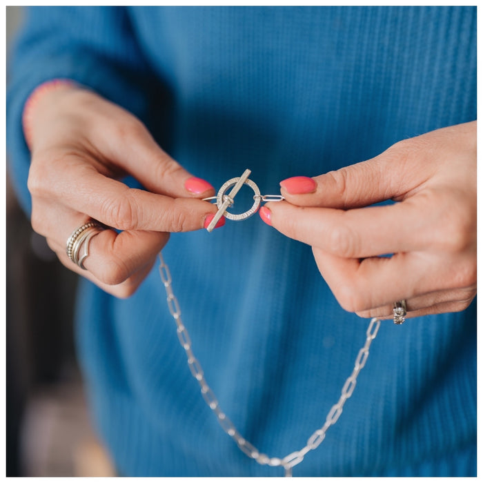 Bar and Hoop Necklace