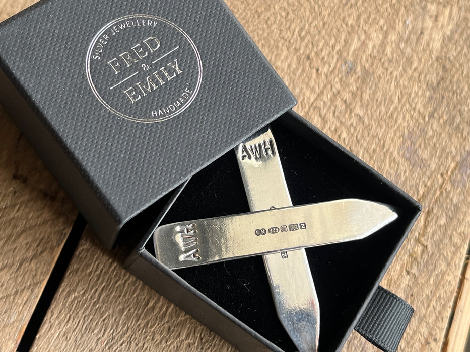 Men's Cufflink & Collar Stiffener Gift Set