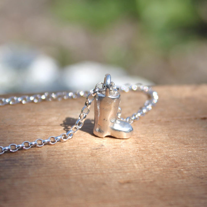 Silver Small Wellington Boot