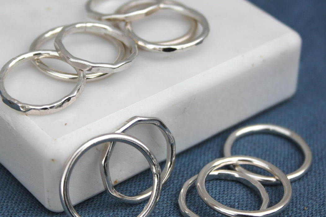 Silver Wolds Fallow Stacker Ring