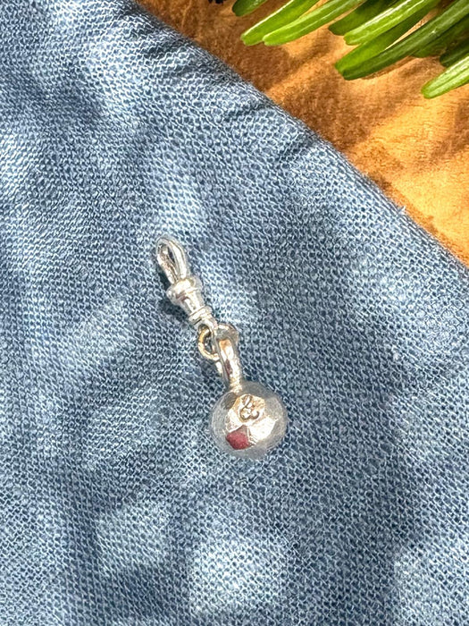 Small Mirror Ball on Small Albert Clasp for Tiered Charm Necklace