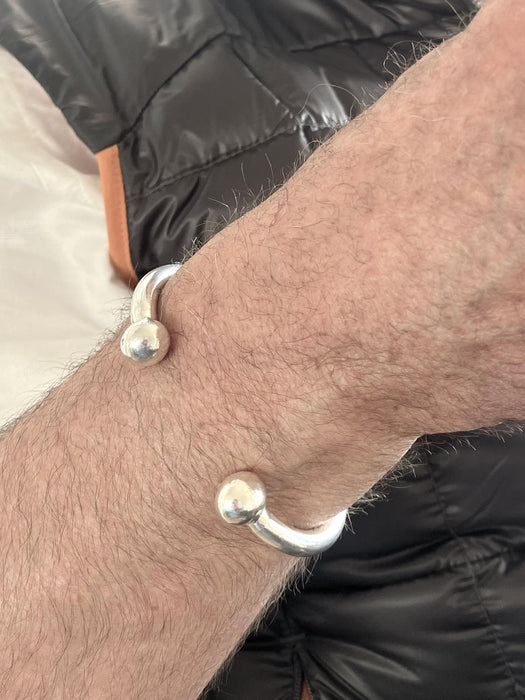 Silver Man's Torque Cuff